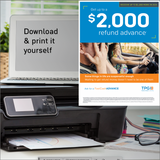 Fast Cash Advance Intuit Pros Series digital flyer and poster (download and print) 2024