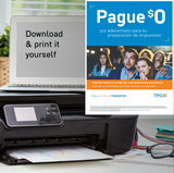 Refund Transfer Spanish digital flyer and poster (download and print)